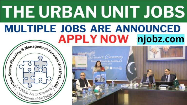 The Urban Unit Jobs (2024-2025) Apply Online Through jobs.punjab.gov.pk